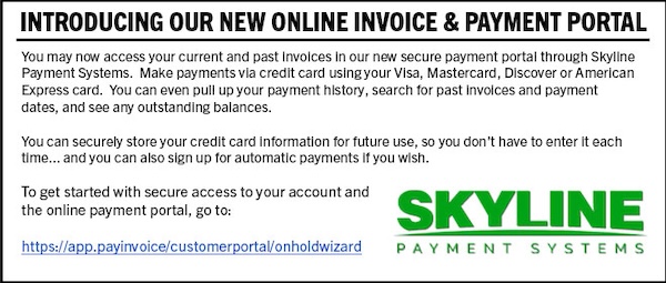 New online invoice & payment portal